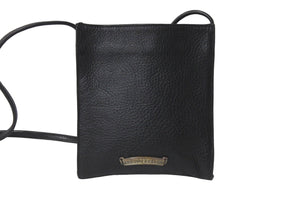 極美品 CHROMEHEARTS クロムハーツ スクエアポケット ショルダーバッグ セメタリークロス スクロールラベル ブラック 中古 62336