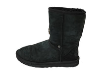 画像をギャラリービューアに読み込む, CHROME HEARTS クロムハーツ UGG アグ クラシック ショート ムートンブーツ BSフレア サイズ24 シルバー925 美品 中古 62344