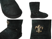 画像をギャラリービューアに読み込む, CHROME HEARTS クロムハーツ UGG アグ クラシック ショート ムートンブーツ BSフレア サイズ24 シルバー925 美品 中古 62344