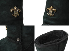 画像をギャラリービューアに読み込む, CHROME HEARTS クロムハーツ UGG アグ クラシック ショート ムートンブーツ BSフレア サイズ24 シルバー925 美品 中古 62344