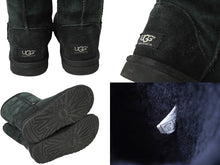 画像をギャラリービューアに読み込む, CHROME HEARTS クロムハーツ UGG アグ クラシック ショート ムートンブーツ BSフレア サイズ24 シルバー925 美品 中古 62344