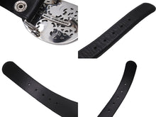 Load image into Gallery viewer, 極美品 CHROME HEARTS クロムハーツ OVAL CROSS STRAP 1.5/1.5 クラシック オーバルクロス バックル レザーベルト 中古 62346