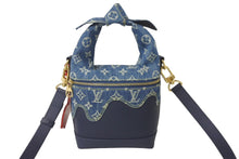 画像をギャラリービューアに読み込む, 未使用品 LOUIS VUITTON ルイ ヴィトン × NIGO ジャパニーズクルーザー デニム トリヨン ショルダーバッグ インディゴM45970 中古 62349