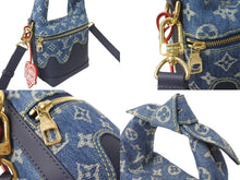 画像をギャラリービューアに読み込む, 未使用品 LOUIS VUITTON ルイ ヴィトン × NIGO ジャパニーズクルーザー デニム トリヨン ショルダーバッグ インディゴM45970 中古 62349