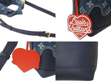 画像をギャラリービューアに読み込む, 未使用品 LOUIS VUITTON ルイ ヴィトン × NIGO ジャパニーズクルーザー デニム トリヨン ショルダーバッグ インディゴM45970 中古 62349