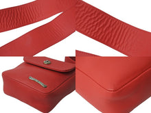 Load image into Gallery viewer, 新品同様 CHROMEHEARTS クロムハーツ クロスボール ミニショルダー バッグ レッド スクロールラベル 中古 62350