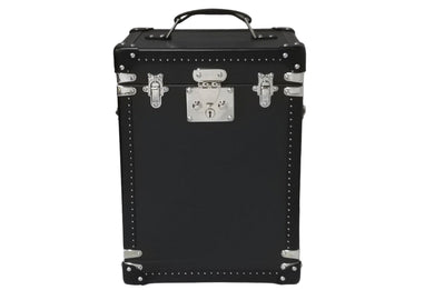 新品同様 LOUIS VUITTON ルイヴィトン ジュエリートランク 縦型 ワインディングケース タイガ ブラック シルバー金具 中古 62352