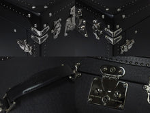 画像をギャラリービューアに読み込む, 新品同様 LOUIS VUITTON ルイヴィトン ジュエリートランク 縦型 ワインディングケース タイガ ブラック シルバー金具 中古 62352