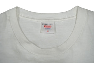 Supreme emilio pucci シュプリーム エミリオプッチ 半袖Ｔシャツ ボックスロゴ サイズM ホワイト 美品 中古 62361