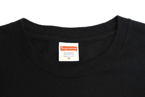 Supreme シュプリーム ナスティーナズ Tシャツ 17AW Nasty Nas Tee フォト T ブラック コットン サイズM 美品 中古 62364