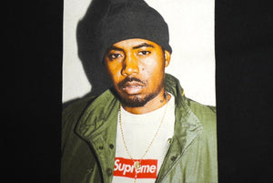 Supreme シュプリーム ナスティーナズ Tシャツ 17AW Nasty Nas Tee フォト T ブラック コットン サイズM 美品 中古 62364