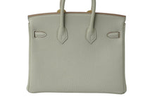 Load image into Gallery viewer, 新品未使用 HERMES エルメス ハンドバッグB刻印 バーキン25 グレー系 グリペール ゴールド金具 トゴ 中古 62384