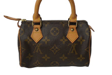 Load image into Gallery viewer, LOUIS VUITTON ルイヴィトン ミニ・スピーディ ハンドバッグ M41534 モノグラムキャンバス ブラウン ゴールド金具 美品 中古 62385