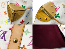 画像をギャラリービューアに読み込む, 極美品 LOUIS VUITTON ルイヴィトン 村上隆 ボストンバッグ キーポル45 M92641 モノグラムマルチ ホワイト ゴールド金具 中古 62388