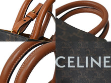 Load image into Gallery viewer, 極美品 CELINE セリーヌ ショルダーバッグ ミニ バーティカル トリオンフ キャンバス 194372BZK.04LU ロゴプリント 中古 62392