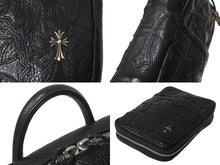 Load image into Gallery viewer, 未使用 CHROME HEARTS クロムハーツ ハンドバッグ EVERYDAY CARRY L エブリデイ レザー シルバー925 中古 62396