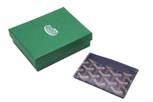 画像をギャラリービューアに読み込む, 新品同様 GOYARD ゴヤール サンシュルピス カードケース STSULPPMLTY12CL12X ネイビー 中古 62402 正規品