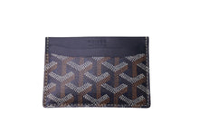画像をギャラリービューアに読み込む, 新品同様 GOYARD ゴヤール サンシュルピス カードケース STSULPPMLTY12CL12X ネイビー 中古 62402 正規品