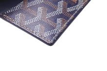 画像をギャラリービューアに読み込む, 新品同様 GOYARD ゴヤール サンシュルピス カードケース STSULPPMLTY12CL12X ネイビー 中古 62402 正規品