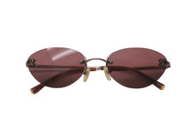 Load image into Gallery viewer, CHANEL シャネル サングラス 53▫︎19 130 4003 c.116/75 ココマーク リムレス プラスチック パープル 銅金具 美品 中古 62404
