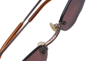 CHANEL シャネル サングラス 53▫︎19 130 4003 c.116/75 ココマーク リムレス プラスチック パープル 銅金具 美品 中古 62404
