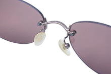 Load image into Gallery viewer, CHANEL シャネル サングラス 53▫︎19 130 4003 c.116/75 ココマーク リムレス プラスチック パープル 銅金具 美品 中古 62404