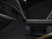 画像をギャラリービューアに読み込む, Christian Dior クリスチャンディオール レディディオール カナージュ 18-BO-0175 パテントレザー ブラック 美品 中古 62409