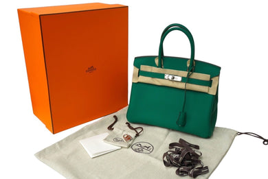 新品未使用 HERMES エルメス BIRKIN バーキン30 ハンドバッグ ヴェルティゴ トゴ ゴールド金具 B刻印 中古 62411