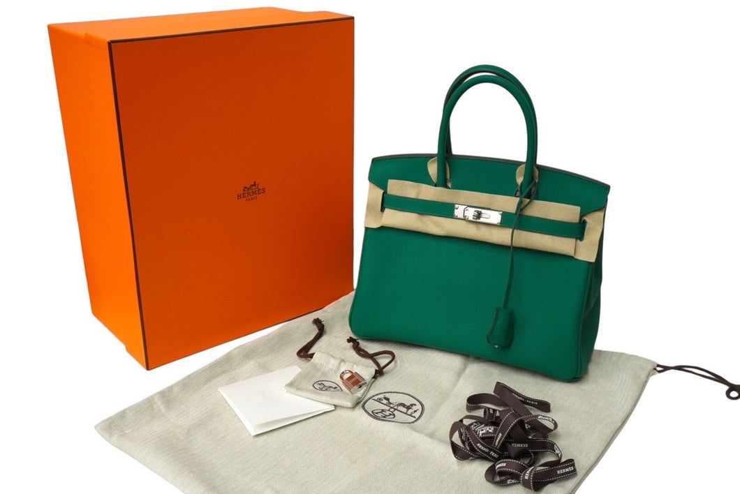 新品未使用 HERMES エルメス BIRKIN バーキン30 ハンドバッグ ヴェルティゴ トゴ ゴールド金具 B刻印 中古 62411