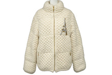 Load image into Gallery viewer, 極美品 CHANEL シャネル ウールダウンジャケット ビジュー ラインストーン P57108K07472 ベージュ マルチ サイズ34 中古 62412