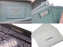 Load image into Gallery viewer, CHANEL シャネル コインケース カードケース ココマーク 31番台 キャビアスキン ターコイズブルー ゴールド金具 美品 中古 62417