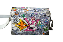 画像をギャラリービューアに読み込む, LOUIS VUITTON ルイヴィトン ミニ・ソフトトランク ショルダーバッグ 23SS モノグラム・コミック M82008 ホワイト 美品 中古 62418