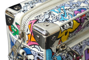 LOUIS VUITTON ルイヴィトン ミニ・ソフトトランク ショルダーバッグ 23SS モノグラム・コミック M82008 ホワイト 美品 中古 62418
