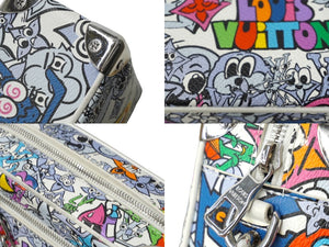 LOUIS VUITTON ルイヴィトン ミニ・ソフトトランク ショルダーバッグ 23SS モノグラム・コミック M82008 ホワイト 美品 中古 62418
