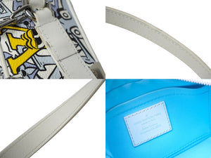 LOUIS VUITTON ルイヴィトン ミニ・ソフトトランク ショルダーバッグ 23SS モノグラム・コミック M82008 ホワイト 美品 中古 62418