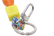 画像をギャラリービューアに読み込む, LOUIS VUITTON ルイヴィトン ポルトクレ LV プレイ キーホルダー キーチャーム MP3450 マルチカラー シルバー金具 美品 中古 62419