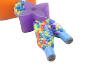 画像をギャラリービューアに読み込む, LOUIS VUITTON ルイヴィトン ポルトクレ LV プレイ キーホルダー キーチャーム MP3450 マルチカラー シルバー金具 美品 中古 62419