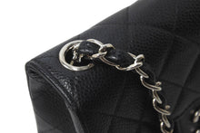 Load image into Gallery viewer, 極美品 CHANEL シャネル ミニマトラッセ チェーンショルダーバッグ ココマーク 6番台 キャビアスキン ブラック シルバー 中古 62420