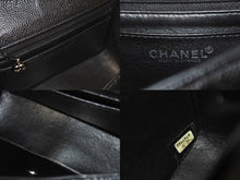 Load image into Gallery viewer, 極美品 CHANEL シャネル ミニマトラッセ チェーンショルダーバッグ ココマーク 6番台 キャビアスキン ブラック シルバー 中古 62420