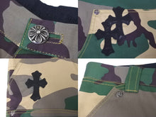 Load image into Gallery viewer, 新品未使用品 CHROME HEARTS クロムハーツ マッティボーイ Sex records カーペンターショーツ カモフラージュ サイズ34 中古 62422