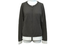 Load image into Gallery viewer, CHANEL シャネル ブルゾン ジップアップ ニット ココマーク ロゴ P55220K07380 サイズ 38 カシミヤ グレー 美品 中古 62427