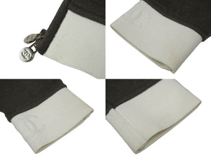 CHANEL シャネル ブルゾン ジップアップ ニット ココマーク ロゴ P55220K07380 サイズ 38 カシミヤ グレー 美品 中古 62427