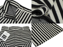 Load image into Gallery viewer, 極美品 CHANEL シャネル パンツ ストライプ ワイドパンツ P60281V45858 サイズ 36 中古 2019年 ブラック ホワイト 中古 62428