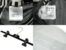Load image into Gallery viewer, 極美品 CHANEL シャネル パンツ ストライプ ワイドパンツ P60281V45858 サイズ 36 中古 2019年 ブラック ホワイト 中古 62428