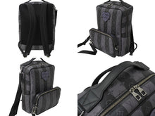 Load image into Gallery viewer, LOUIS VUITTON × NIGO ルイヴィトン ニゴー モジュラー バックパック モノグラム エクリプス ストライプ M45962 ブラック 美品 中古 62438