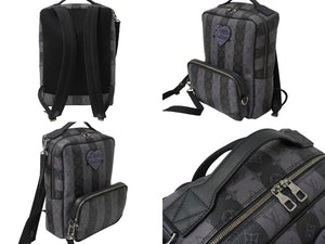 LOUIS VUITTON × NIGO ルイヴィトン ニゴー モジュラー バックパック モノグラム エクリプス ストライプ M45962 ブラック 美品 中古 62438