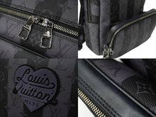 Load image into Gallery viewer, LOUIS VUITTON × NIGO ルイヴィトン ニゴー モジュラー バックパック モノグラム エクリプス ストライプ M45962 ブラック 美品 中古 62438