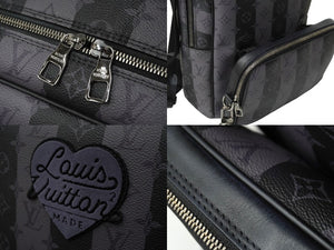 LOUIS VUITTON × NIGO ルイヴィトン ニゴー モジュラー バックパック モノグラム エクリプス ストライプ M45962 ブラック 美品 中古 62438