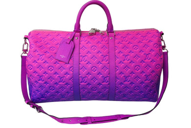 極美品 LOUIS VUITTON ルイヴィトン 22SS キーポル 50 トリヨンイリュージョン モノグラム ボストンバッグ 2WAY M59713 中古 62440