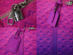 極美品 LOUIS VUITTON ルイヴィトン 22SS キーポル 50 トリヨンイリュージョン モノグラム ボストンバッグ 2WAY M59713 中古 62440